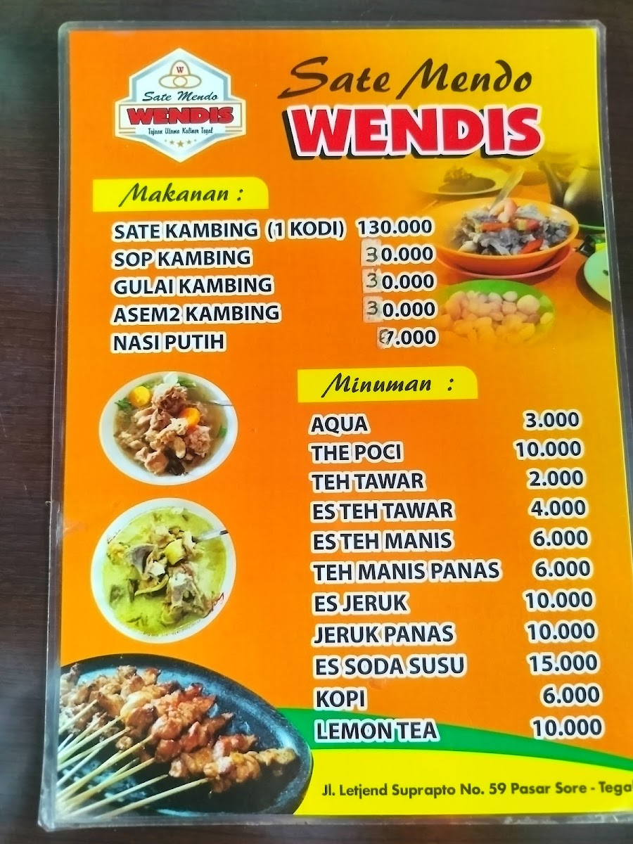 Sate Mendo Wendy's Pusat Menu - Image 4